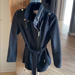 Michael Kors black jacket w leather trim - Size XS